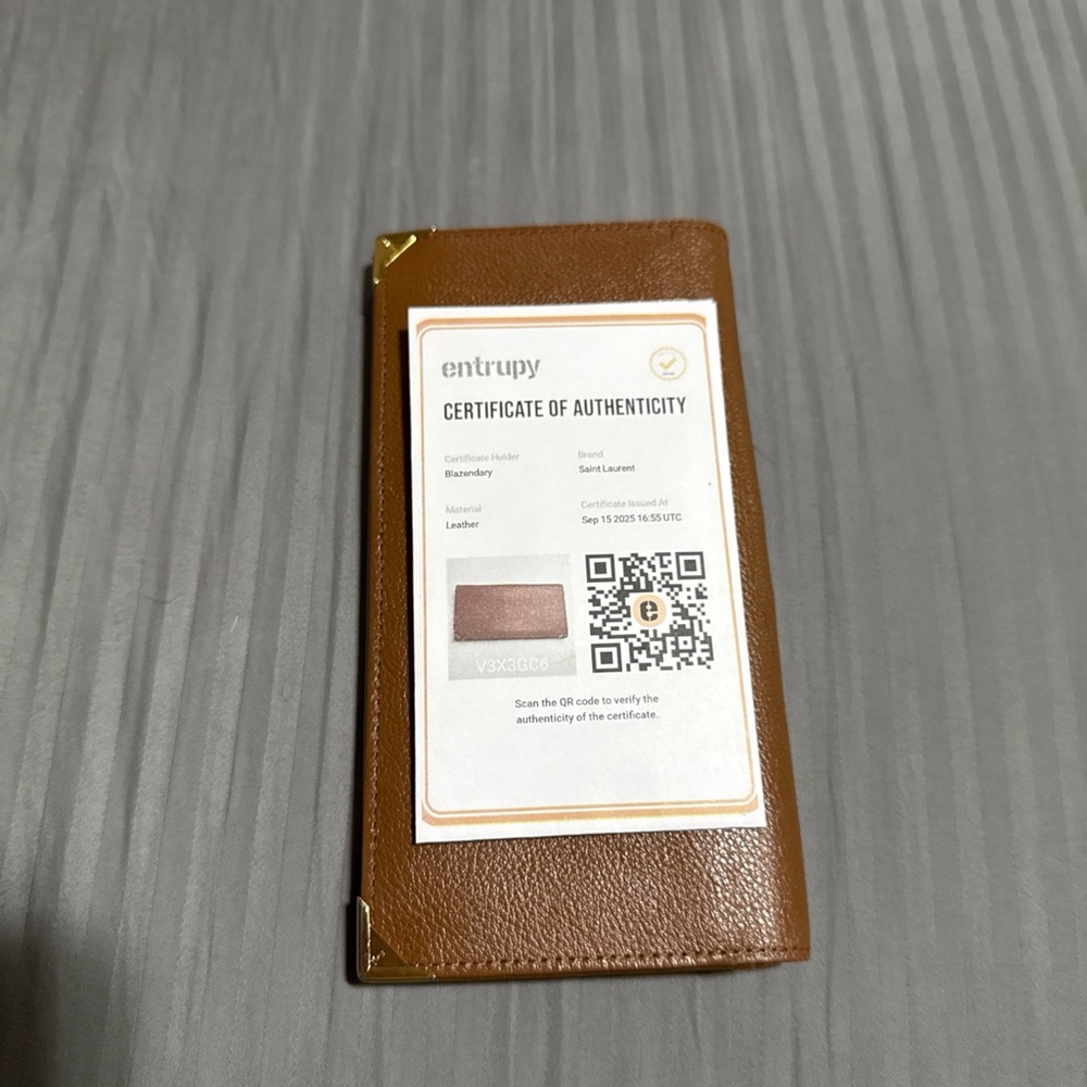 Yves Saint Laurent Brown Wallet